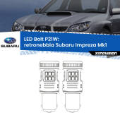 0 Retronebbia LED Subaru Impreza Mk1 1992 - 2000: P21W Bolt P21W: LED Bolt Rossi (Coppia)