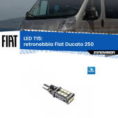 0 Retronebbia LED T15 per Fiat Ducato 250 2014 - 2018 T15 (W16W): Lampadina LED Rossa chip CREE