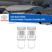 0 Retronebbia LED Toyota Corolla E110 1997 - 2001: P21W Bolt P21W: LED Bolt Rossi (Coppia)