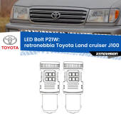 0 Retronebbia LED Toyota Land cruiser J100 1998 - 2007: P21W Bolt P21W: LED Bolt Rossi (Coppia)