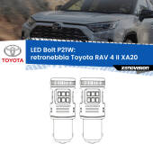 0 Retronebbia LED Toyota RAV 4 II XA20 2000 - 2005: P21W Bolt P21W: LED Bolt Rossi (Coppia)