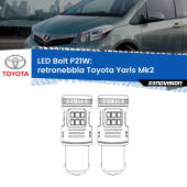 0 Retronebbia LED Toyota Yaris Mk2 2005 - 2010: P21W Bolt P21W: LED Bolt Rossi (Coppia)