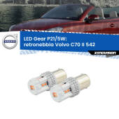 0 Retronebbia LED Volvo C70 II 542 2006 - 2009: P21/5W Gear P21/5W: Lampadine LED Rosse Gear