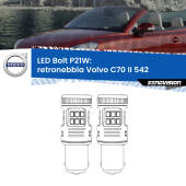 0 Retronebbia LED Volvo C70 II 542 2010 - 2013: P21W Bolt P21W: LED Bolt Rossi (Coppia)