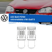 0 Retronebbia LED VW Golf 5 2003 - 2009: P21W Bolt P21W: LED Bolt Rossi (Coppia)