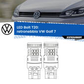 0 Retronebbia LED VW Golf 7 2012 - 2019: T20 Bolt T20: LED Bolt Rossi (Coppia)