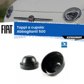 0 Tappi a cupola per Abbaglianti  Fiat 500  2015 -2022 (Coppia) Coppia tappi coprifaro a cupola 100mm