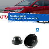 0 Tappi a cupola per Anabbaglianti H4 KIA RIO IV YB/SC fari a parabola (Coppia) Coppia tappi coprifaro a cupola 85mm