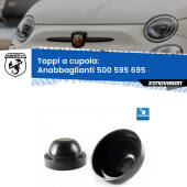 Coppia tappi coprifaro maggiorati a cupola 95mm