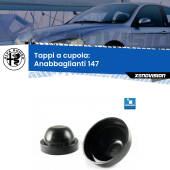 0 Tappi a cupola per Anabbaglianti H7 Alfa romeo 147 2000 - 2010 (Coppia) Coppia tappi coprifaro a cupola 75mm