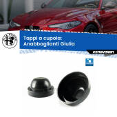 0 Tappi a cupola per Anabbaglianti H7 Alfa romeo Giulia 2015 in poi (Coppia) Coppia tappi coprifaro a cupola 100mm