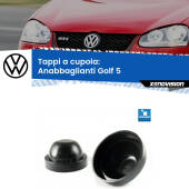 0 Tappi a cupola per Anabbaglianti H7 VW Golf 5 2003 - 2009 (Coppia) Coppia tappi coprifaro a cupola 110mm