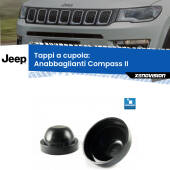 0 Tappi a cupola per Anabbaglianti HB3 Jeep Compass II LMC (Coppia) Coppia tappi coprifaro a cupola 85mm
