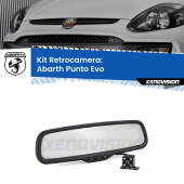 0 Telecamera e Specchio retrovisore OEM Look con display invisibile per Abarth Punto Evo Kit Retrovisore Telecamera Retromarcia con schermo 4" invisibile | Staffa OEM