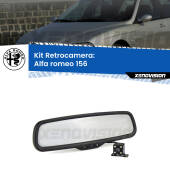 0 Telecamera e Specchio retrovisore OEM Look con display invisibile per Alfa romeo 156  Kit Retrovisore Telecamera Retromarcia con schermo 4" invisibile | Staffa OEM