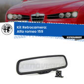 0 Telecamera e Specchio retrovisore OEM Look con display invisibile per Alfa romeo 159  Kit Retrovisore Telecamera Retromarcia con schermo 4" invisibile | Staffa OEM