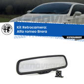 0 Telecamera e Specchio retrovisore OEM Look con display invisibile per Alfa romeo Brera  Kit Retrovisore Telecamera Retromarcia con schermo 4" invisibile | Staffa OEM