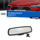 0 Telecamera e Specchio retrovisore OEM Look con display invisibile per Audi A1 II Kit Retrovisore Telecamera Retromarcia con schermo 4" invisibile | Staffa OEM