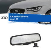 0 Telecamera e Specchio retrovisore OEM Look con display invisibile per Audi A1 Kit Retrovisore Telecamera Retromarcia con schermo 4" invisibile | Staffa OEM