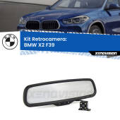 0 Telecamera e Specchio retrovisore OEM Look con display invisibile per BMW X2 F39 Kit Retrovisore Telecamera Retromarcia con schermo 4" invisibile | Staffa OEM
