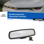 0 Telecamera e Specchio retrovisore OEM Look con display invisibile per Chevrolet Camaro Kit Retrovisore Telecamera Retromarcia con schermo 4" invisibile | Staffa OEM