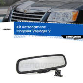 0 Telecamera e Specchio retrovisore OEM Look con display invisibile per Chrysler Voyager V Kit Retrovisore Telecamera Retromarcia con schermo 4" invisibile | Staffa OEM