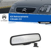 0 Telecamera e Specchio retrovisore OEM Look con display invisibile per Citroën C2  Kit Retrovisore Telecamera Retromarcia con schermo 4" invisibile | Staffa OEM