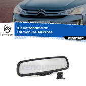 0 Telecamera e Specchio retrovisore OEM Look con display invisibile per Citroën C4 Aircross Kit Retrovisore Telecamera Retromarcia con schermo 4" invisibile | Staffa OEM