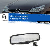 0 Telecamera e Specchio retrovisore OEM Look con display invisibile per Citroën C5 My04 Kit Retrovisore Telecamera Retromarcia con schermo 4" invisibile | Staffa OEM