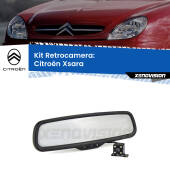 0 Telecamera e Specchio retrovisore OEM Look con display invisibile per Citroën Xsara Kit Retrovisore Telecamera Retromarcia con schermo 4" invisibile | Staffa OEM