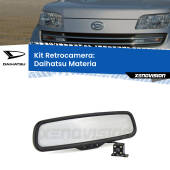 0 Telecamera e Specchio retrovisore OEM Look con display invisibile per Daihatsu Materia Kit Retrovisore Telecamera Retromarcia con schermo 4" invisibile | Staffa OEM