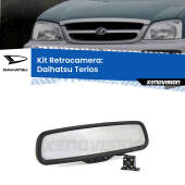 0 Telecamera e Specchio retrovisore OEM Look con display invisibile per Daihatsu Terios Kit Retrovisore Telecamera Retromarcia con schermo 4" invisibile | Staffa OEM