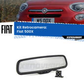 0 Telecamera e Specchio retrovisore OEM Look con display invisibile per Fiat 500X  Kit Retrovisore Telecamera Retromarcia con schermo 4" invisibile | Staffa OEM