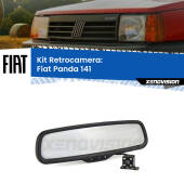 0 Telecamera e Specchio retrovisore OEM Look con display invisibile per Fiat Panda 141 Kit Retrovisore Telecamera Retromarcia con schermo 4" invisibile | Staffa OEM