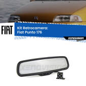 0 Telecamera e Specchio retrovisore OEM Look con display invisibile per Fiat Punto 176 Kit Retrovisore Telecamera Retromarcia con schermo 4" invisibile | Staffa OEM