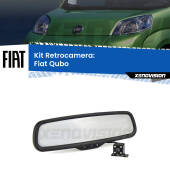 0 Telecamera e Specchio retrovisore OEM Look con display invisibile per Fiat Qubo  Kit Retrovisore Telecamera Retromarcia con schermo 4" invisibile | Staffa OEM