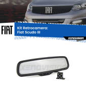 0 Telecamera e Specchio retrovisore OEM Look con display invisibile per Fiat Scudo III Kit Retrovisore Telecamera Retromarcia con schermo 4" invisibile | Staffa OEM
