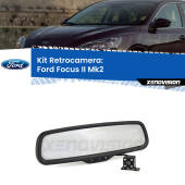 0 Telecamera e Specchio retrovisore OEM Look con display invisibile per Ford Focus Mk2 Kit Retrovisore Telecamera Retromarcia con schermo 4" invisibile | Staffa OEM