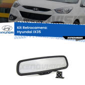 0 Telecamera e Specchio retrovisore OEM Look con display invisibile per Hyundai IX35  Kit Retrovisore Telecamera Retromarcia con schermo 4" invisibile | Staffa OEM