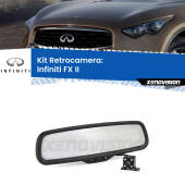 0 Telecamera e Specchio retrovisore OEM Look con display invisibile per Infiniti FX II Kit Retrovisore Telecamera Retromarcia con schermo 4" invisibile | Staffa OEM
