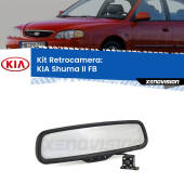 0 Telecamera e Specchio retrovisore OEM Look con display invisibile per KIA Shuma II FB Kit Retrovisore Telecamera Retromarcia con schermo 4" invisibile | Staffa OEM