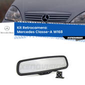 0 Telecamera e Specchio retrovisore OEM Look con display invisibile per Mercedes Classe-A W168 Kit Retrovisore Telecamera Retromarcia con schermo 4" invisibile | Staffa OEM