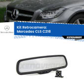 0 Telecamera e Specchio retrovisore OEM Look con display invisibile per Mercedes CLS C218 Kit Retrovisore Telecamera Retromarcia con schermo 4" invisibile | Staffa OEM
