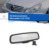 0 Telecamera e Specchio retrovisore OEM Look con display invisibile per Mercedes CLS C219 Kit Retrovisore Telecamera Retromarcia con schermo 4" invisibile | Staffa OEM