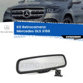 0 Telecamera e Specchio retrovisore OEM Look con display invisibile per Mercedes GLS X166 Kit Retrovisore Telecamera Retromarcia con schermo 4" invisibile | Staffa OEM