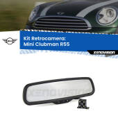 0 Telecamera e Specchio retrovisore OEM Look con display invisibile per Mini Clubman R55 Kit Retrovisore Telecamera Retromarcia con schermo 4" invisibile | Staffa OEM