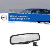 0 Telecamera e Specchio retrovisore OEM Look con display invisibile per Opel Omega A V87 Kit Retrovisore Telecamera Retromarcia con schermo 4" invisibile | Staffa OEM