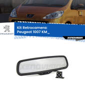 0 Telecamera e Specchio retrovisore OEM Look con display invisibile per Peugeot 1007 KM_ Kit Retrovisore Telecamera Retromarcia con schermo 4" invisibile | Staffa OEM