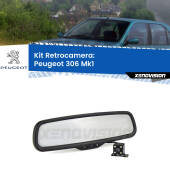 0 Telecamera e Specchio retrovisore OEM Look con display invisibile per Peugeot 306 Mk1 Kit Retrovisore Telecamera Retromarcia con schermo 4" invisibile | Staffa OEM