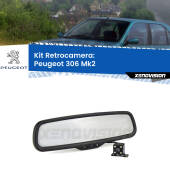 0 Telecamera e Specchio retrovisore OEM Look con display invisibile per Peugeot 306 Mk2 Kit Retrovisore Telecamera Retromarcia con schermo 4" invisibile | Staffa OEM